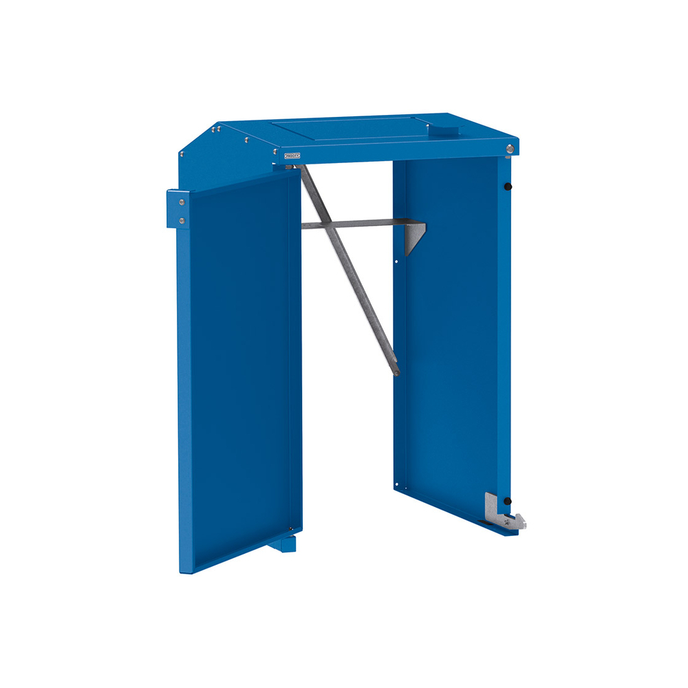 Abri conteneurs et biodéchets Berlin simple RAL5010 - Sans tôle de fond - PROCITY - 208194.5010