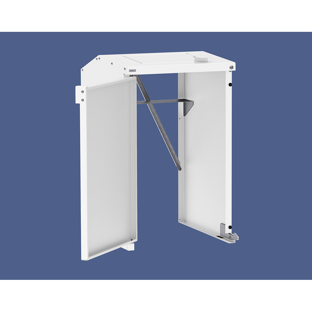 Abri conteneurs et biodéchets Berlin simple RAL9010 - Sans tôle de fond - PROCITY - 208194.9010