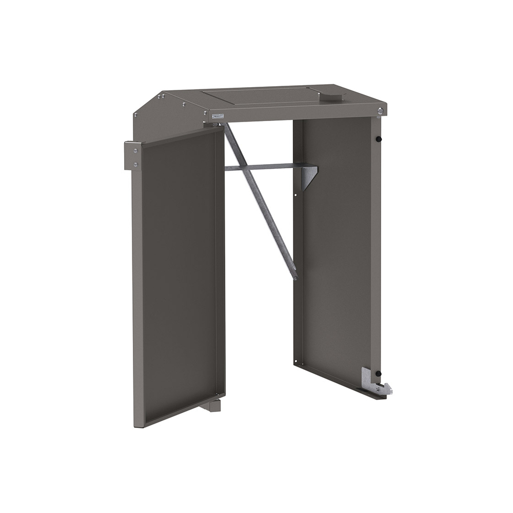 Abri conteneurs et biodéchets Berlin simple Gris PROCITY - 208194.GPRO