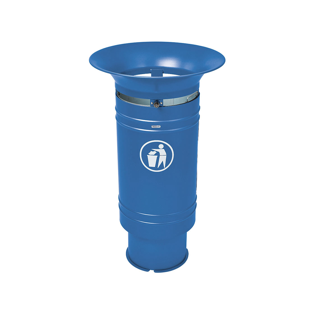 Corbeille Cévennes 60 litres RAL5010 - PROCITY - 208201.5010