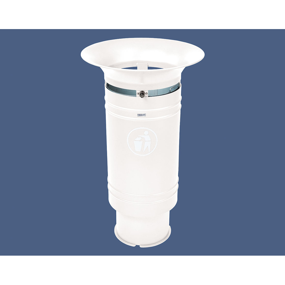 Corbeille Cévennes 60 litres RAL9010 - PROCITY - 208201.9010