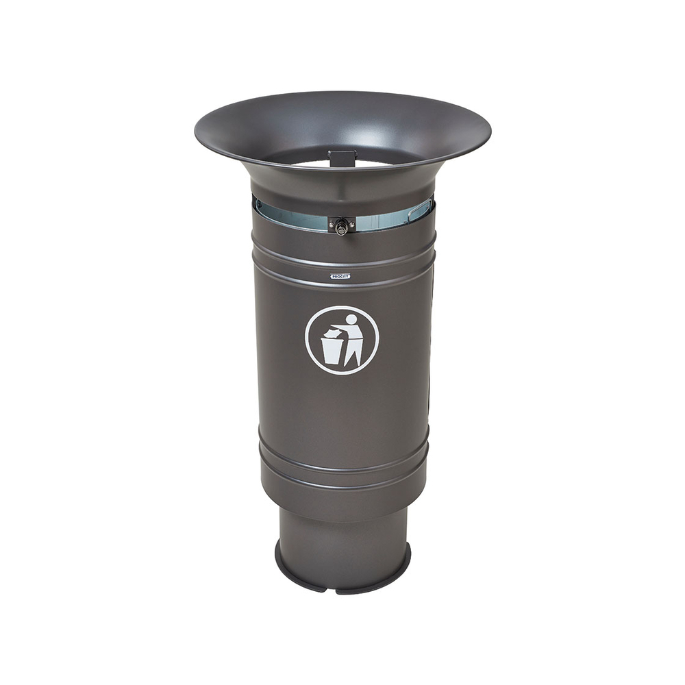 Corbeille Cévennes 60 litres Gris PROCITY - 208201.GPRO