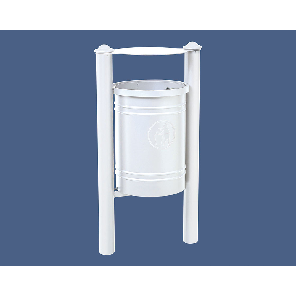 Corbeille Saintonge Agora 40 litres RAL9010 - seau intérieur - PROCITY - 208226.9010