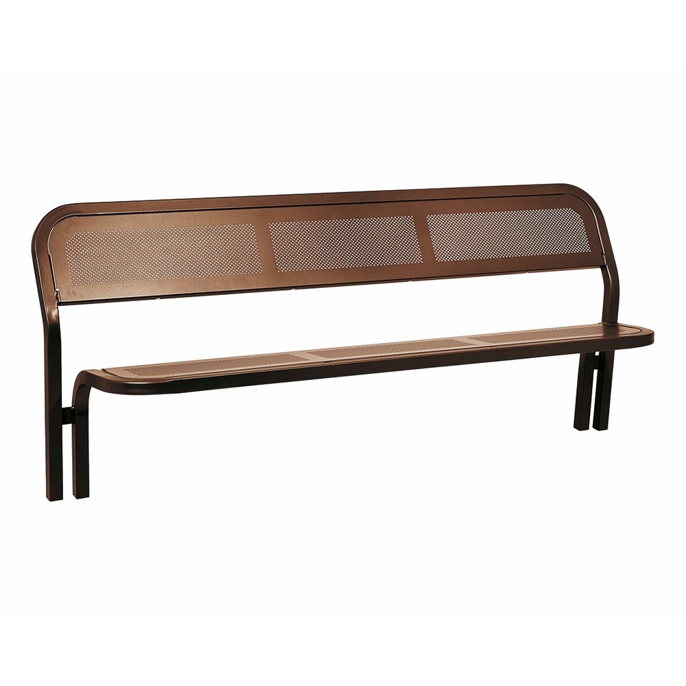Banc acier Conviviale RAL8017 - PROCITY - 209020.8017
