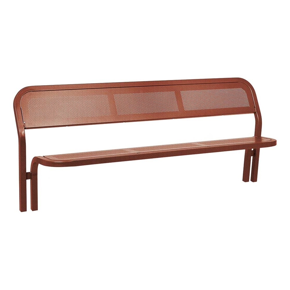 Banc acier Conviviale Aspect Corten - PROCITY - 209020.S025