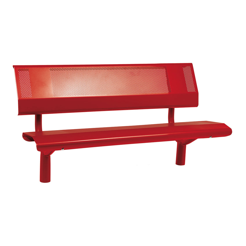 Banc acier Oslo RAL3004 - 1500mm - PROCITY - 209120.3004