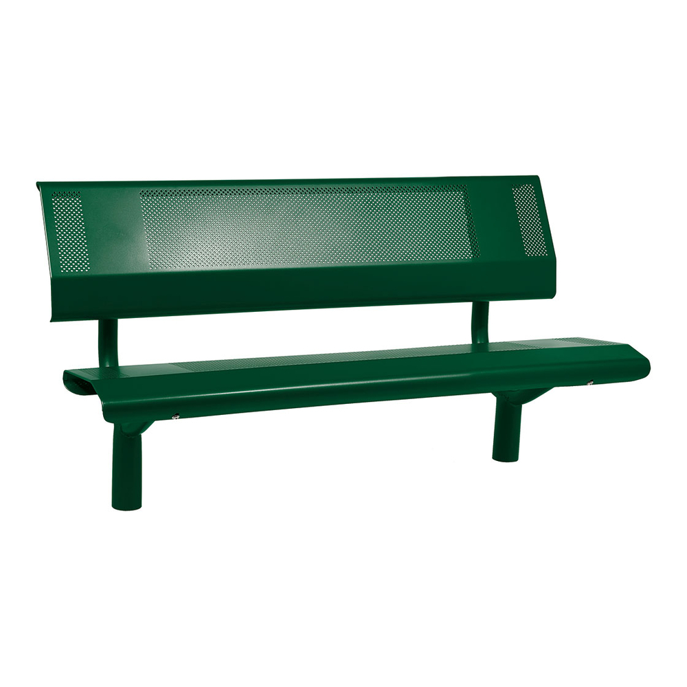 Banc acier Oslo RAL6005 - 1500mm - PROCITY - 209120.6005