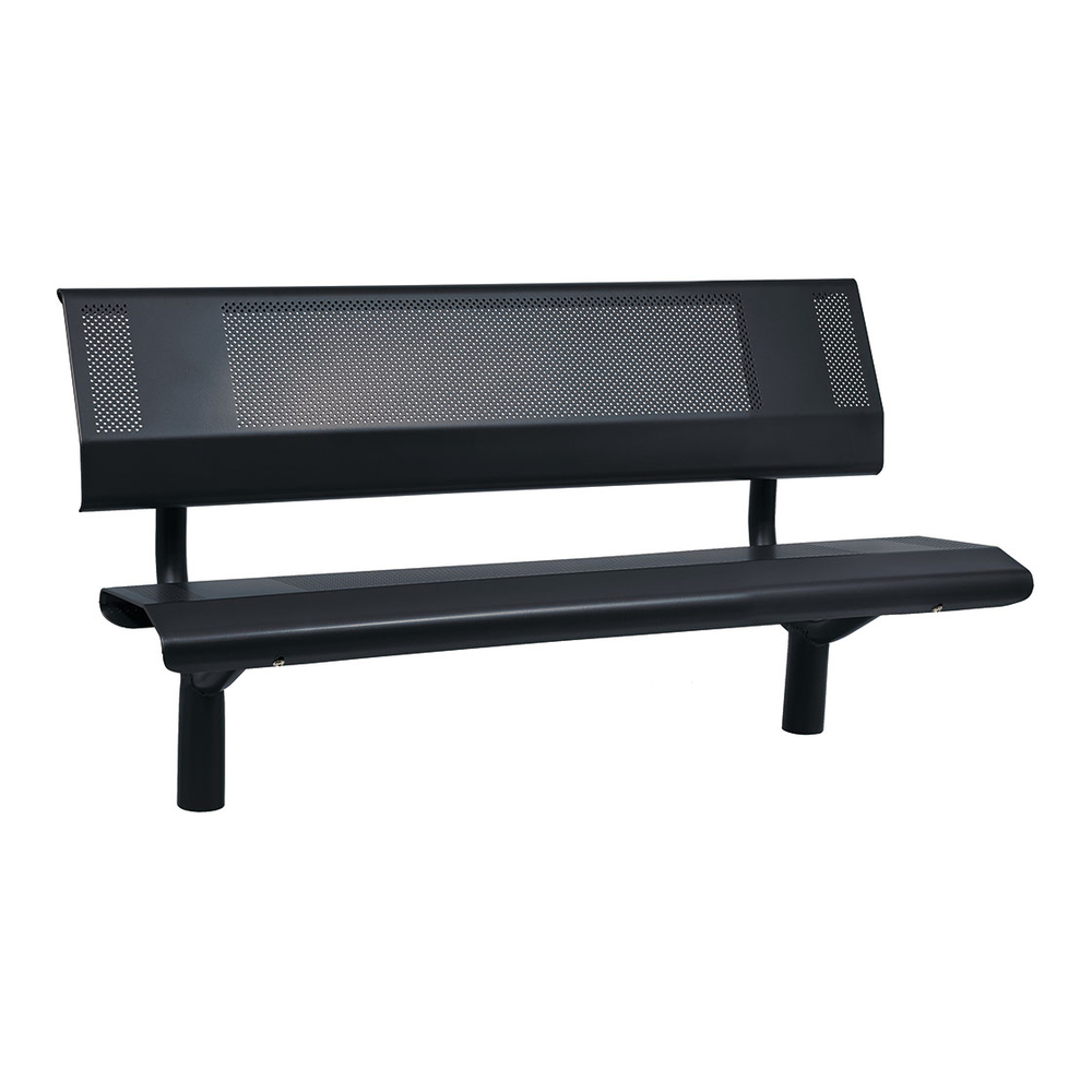 Banc acier Oslo RAL9005 - 1500mm - PROCITY - 209120.9005