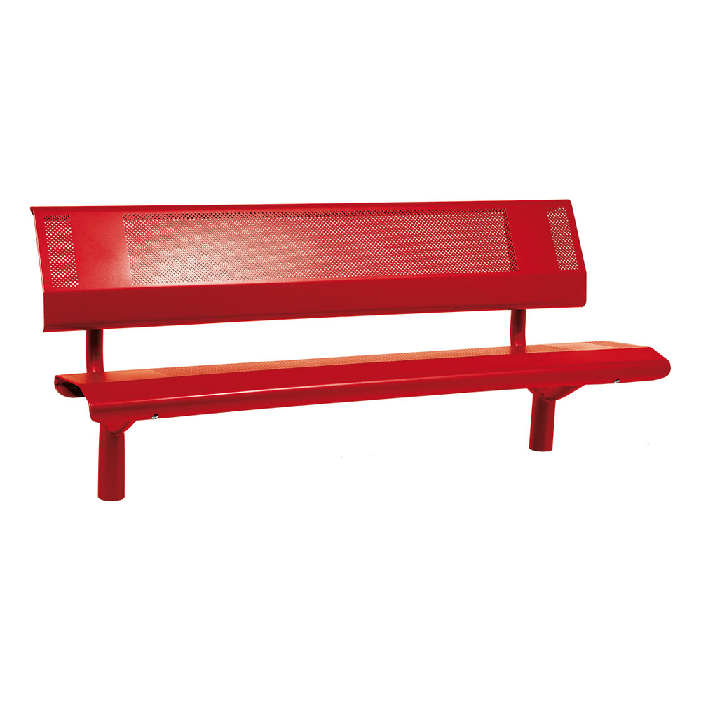 Banc acier Oslo RAL3004 - 1800mm - PROCITY - 209121.3004
