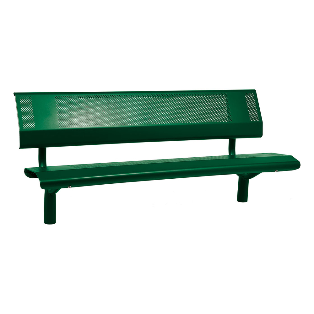 Banc acier Oslo RAL6005 - 1800mm - PROCITY - 209121.6005