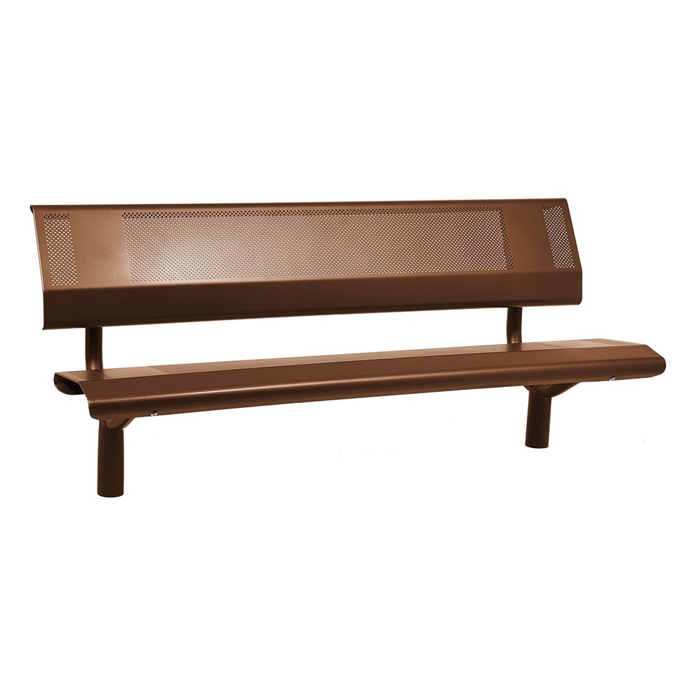 Banc acier Oslo RAL8017 - 1800mm - PROCITY - 209121.8017