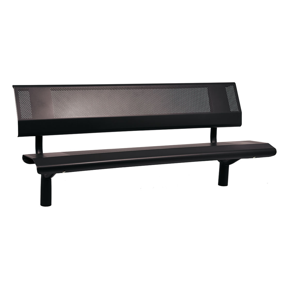 Banc acier Oslo RAL9005 - 1800mm - PROCITY - 209121.9005