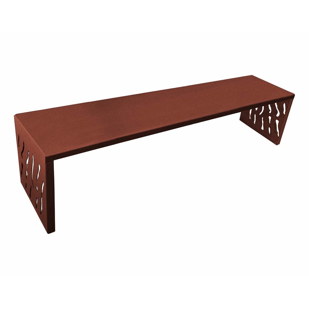 Banquette Venise acier Aspect Corten - PROCITY - 209164.S025