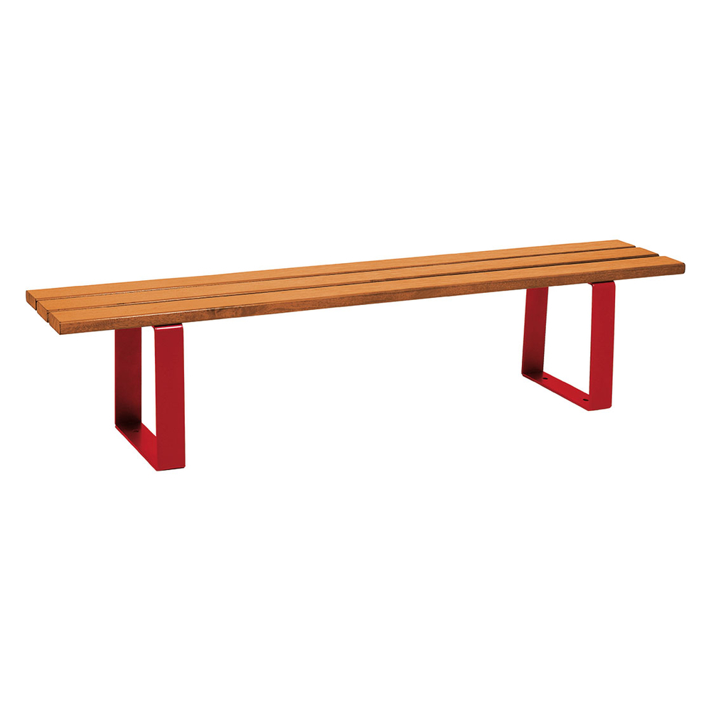 Banquette Riga RAL3004 - lasuré chêne clair - PROCITY - 209186.3004.CHEC