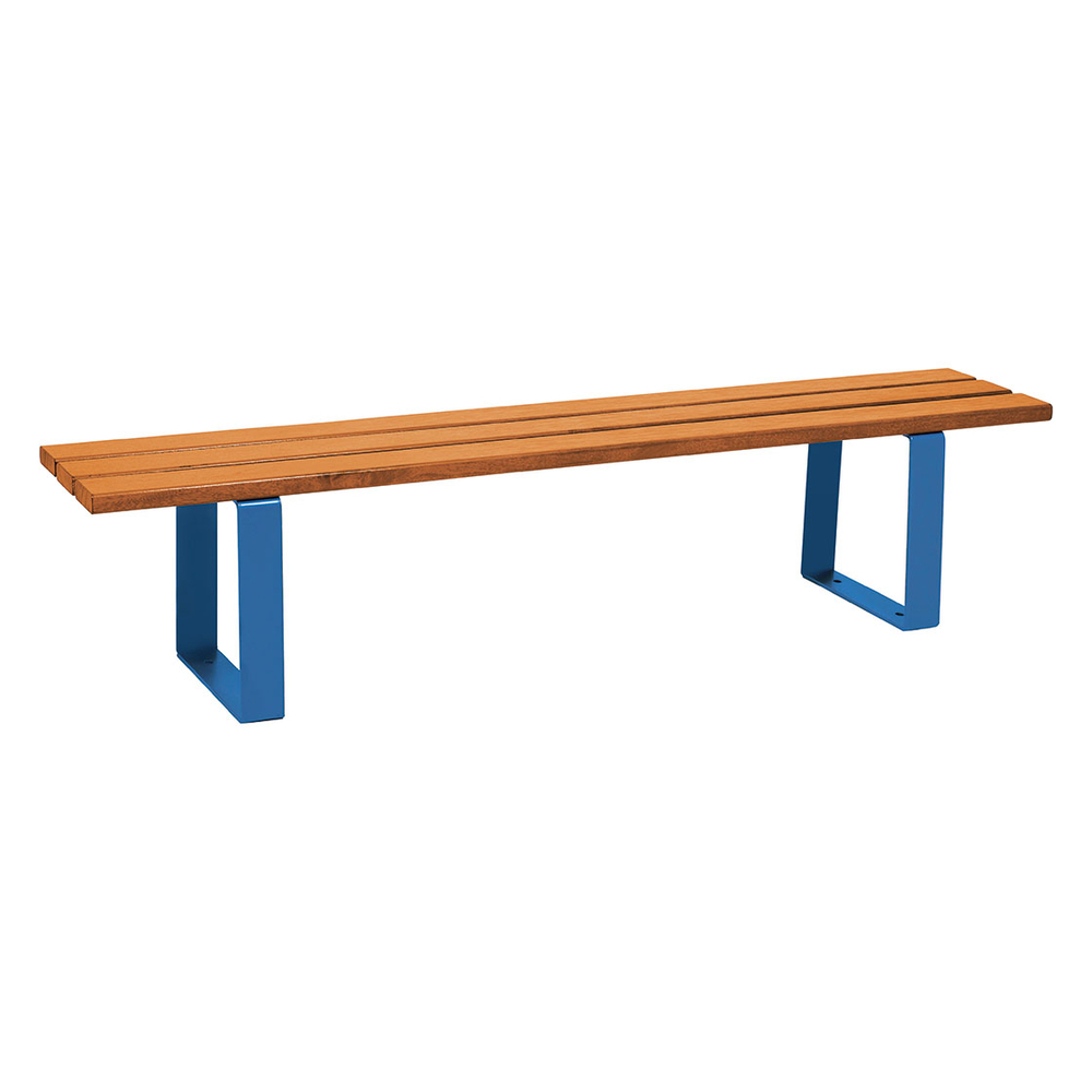 Banquette Riga RAL5010 - lasuré chêne clair - PROCITY - 209186.5010.CHEC