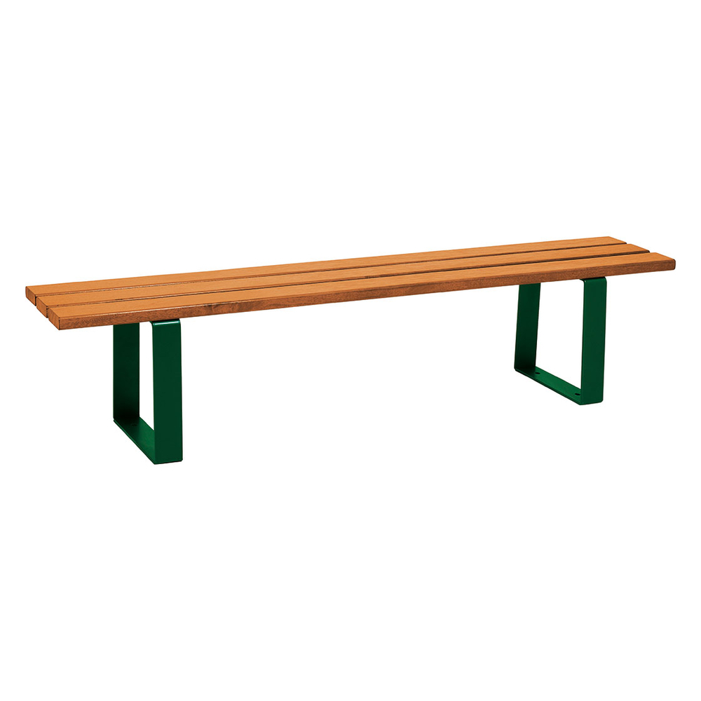 Banquette Riga RAL6005 - lasuré chêne clair - PROCITY - 209186.6005.CHEC