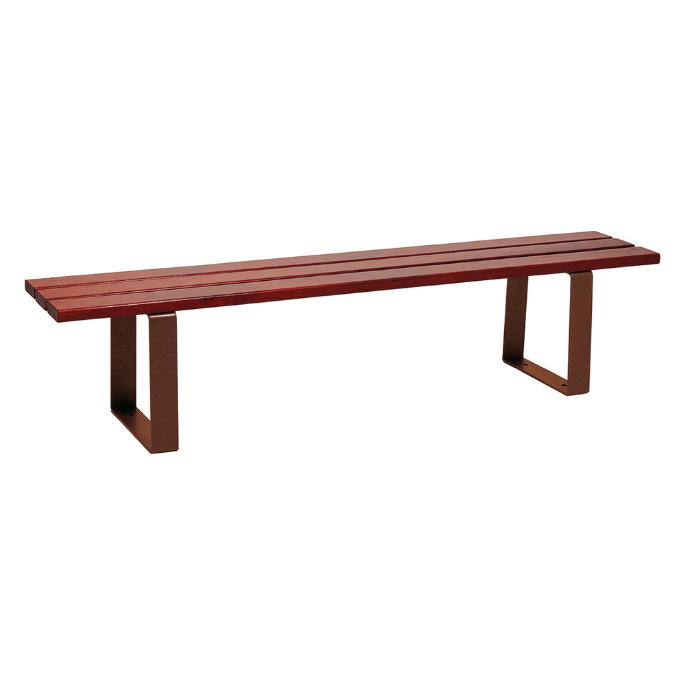 Banquette Riga Aspect Corten - lasuré acajou - PROCITY - 209186.S025.ACAJ