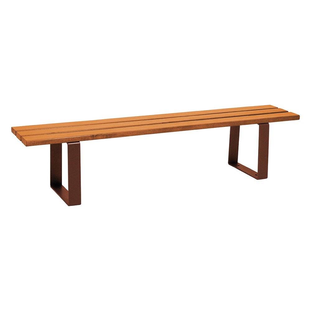 Banquette Riga Aspect Corten - lasuré chêne clair - PROCITY - 209186.S025.CHEC