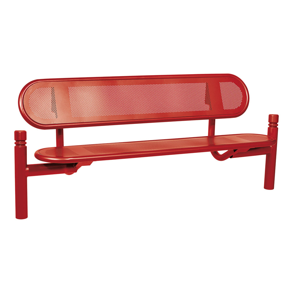 Banc acier Estoril City RAL3004 - PROCITY - 209320.3004