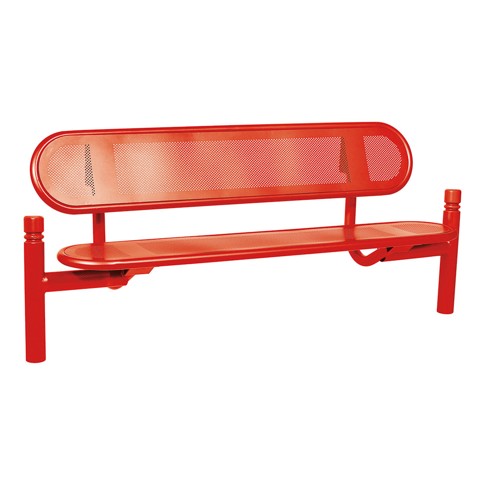 Banc acier Estoril City RAL3020 - PROCITY - 209320.3020