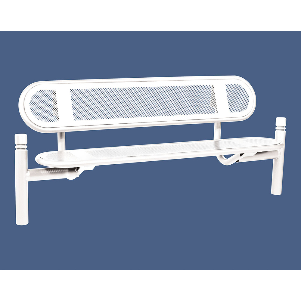 Banc acier Estoril City RAL9010 - PROCITY - 209320.9010