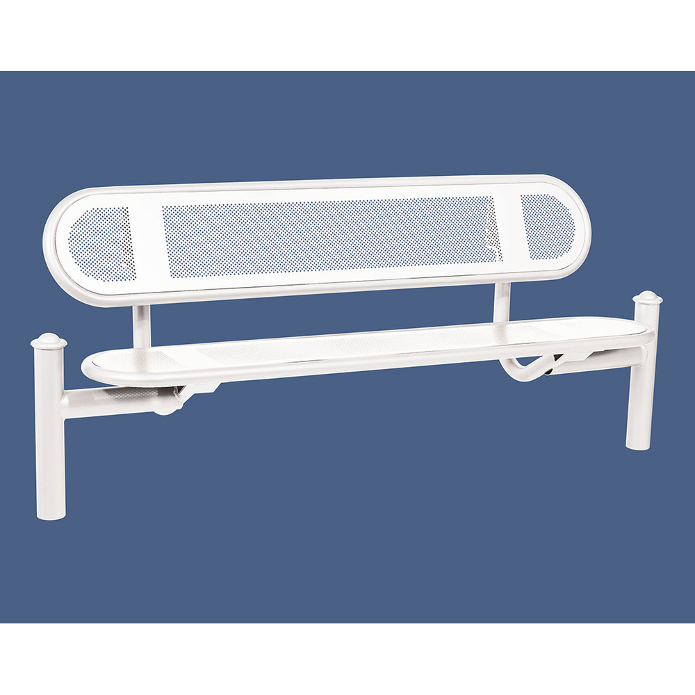 Banc acier Estoril Agora RAL9010 - PROCITY - 209321.9010