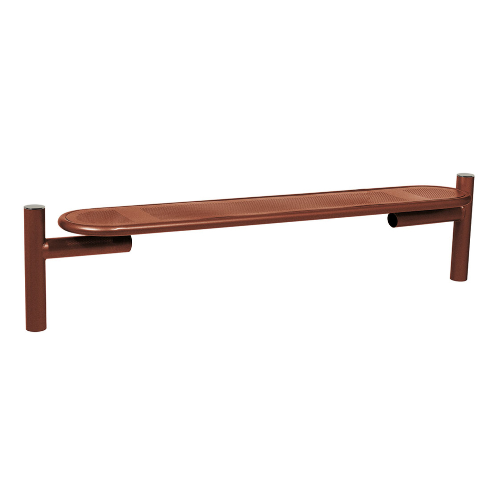 Banquette Estoril Inox brossé Aspect Corten - PROCITY - 209344.S025