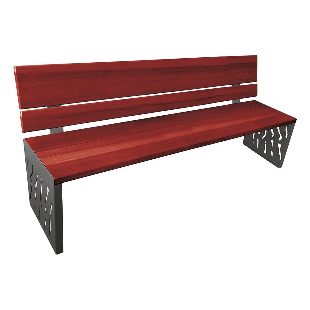 Banc bois et acier Venise Gris PROCITY - 209416.GPRO.ACAJ
