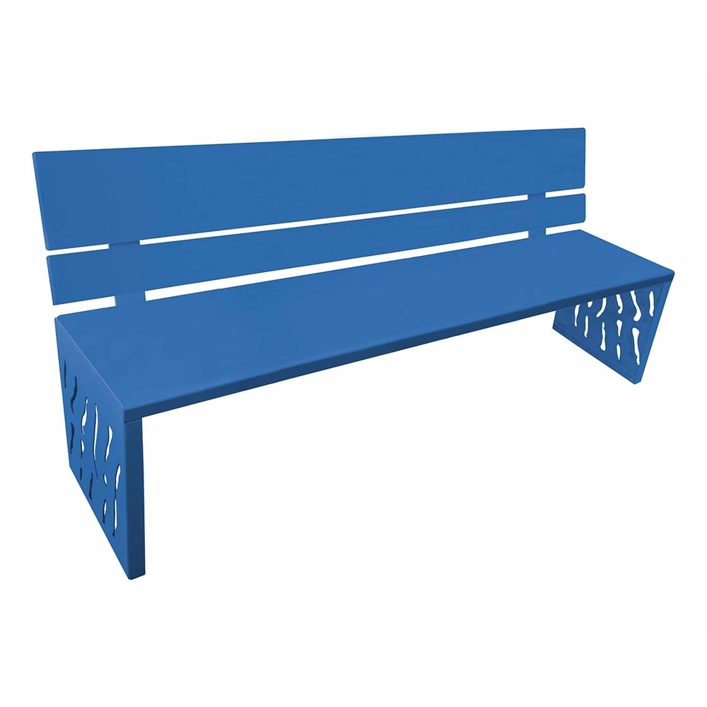 Banc acier Venise RAL5010 - PROCITY - 209419.5010