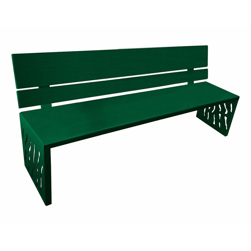 Banc acier Venise RAL6005 - PROCITY - 209419.6005