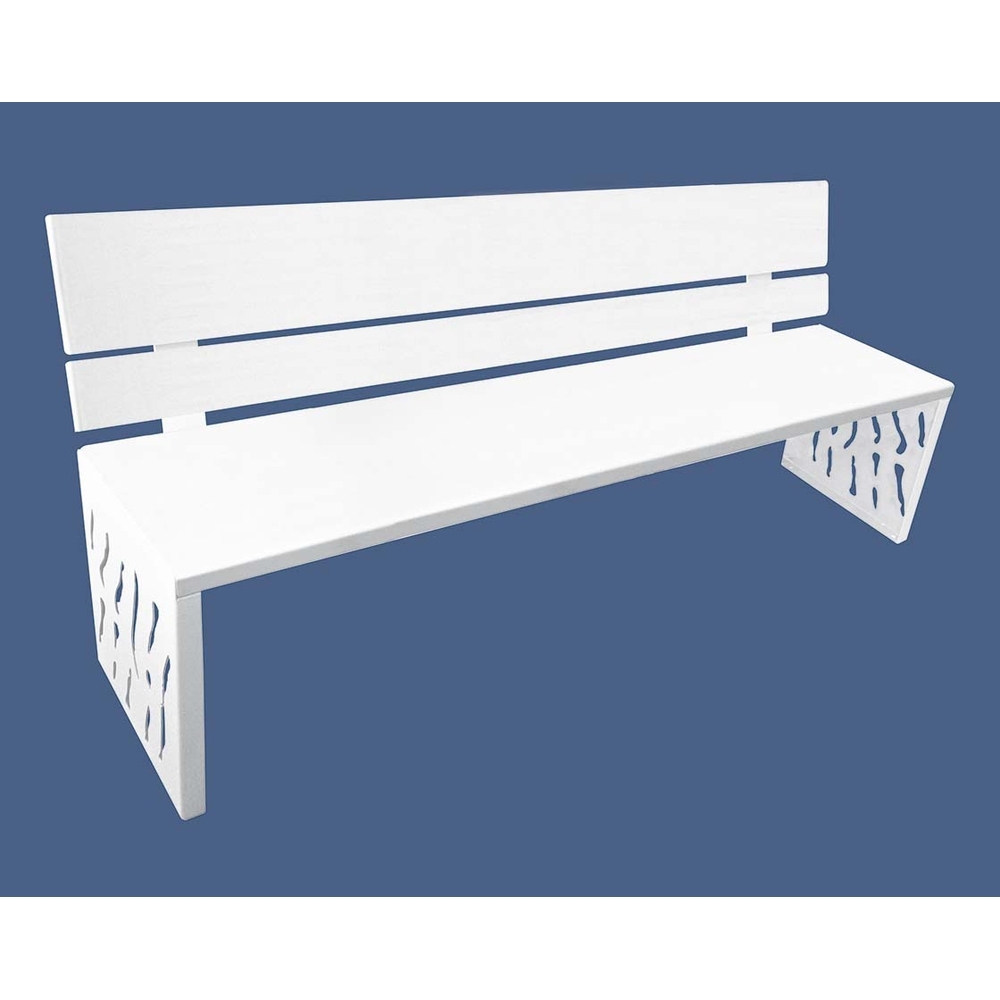 Banc acier Venise RAL9010 - PROCITY - 209419.9010