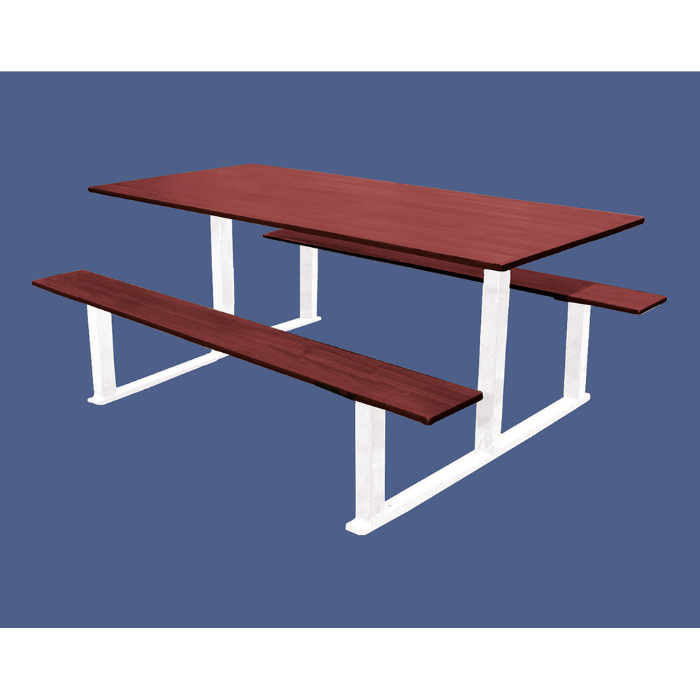 Table de pique-nique Riga RAL9010 - Standard - 1500mm - PROCITY - 209472.9010.ACAJ