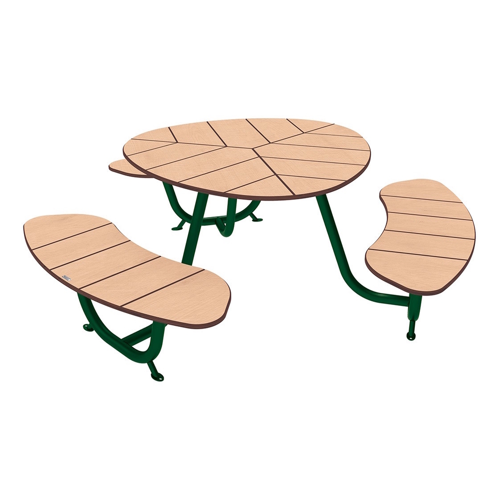Table de pique-nique Valence RAL6005 - Standard - PROCITY - 209475.6005
