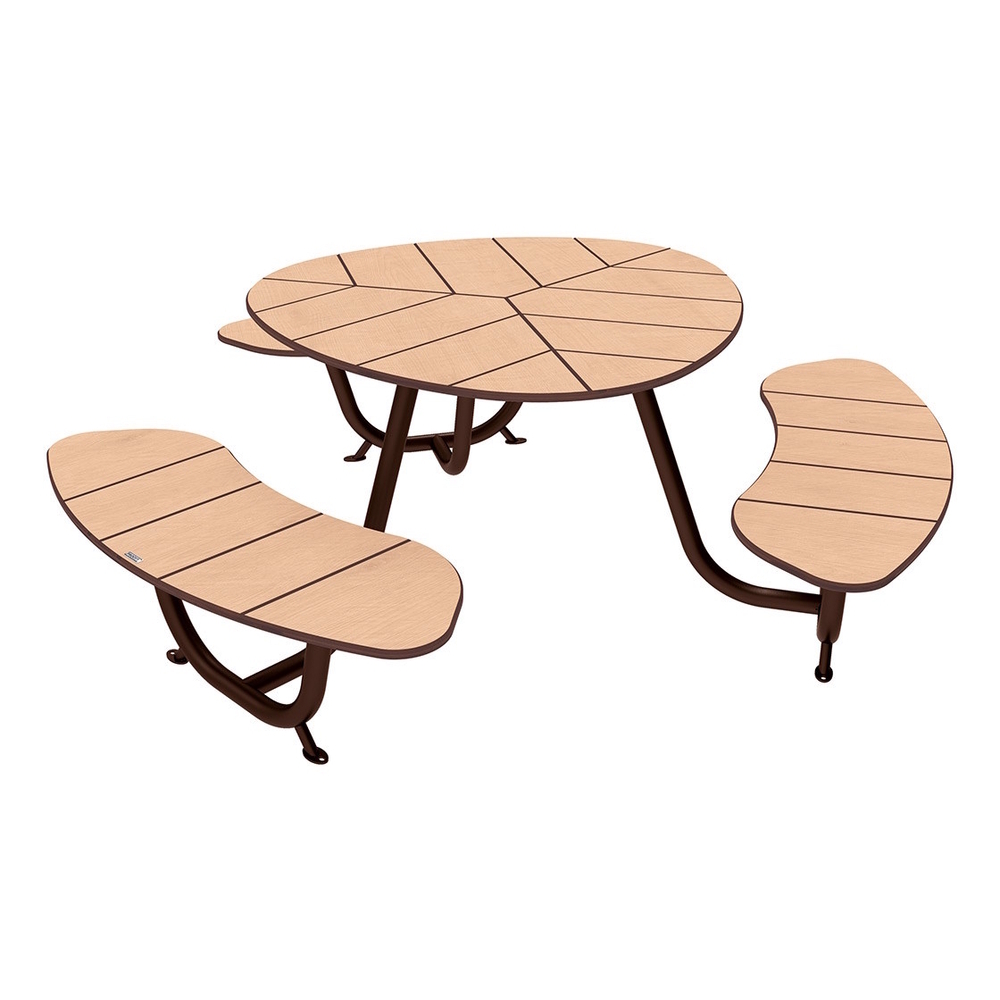 Table de pique-nique Valence RAL8017 - Standard - PROCITY - 209475.8017