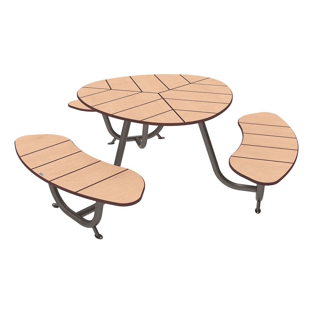 Table de pique-nique Valence Gris PROCITY - 209475.GPRO