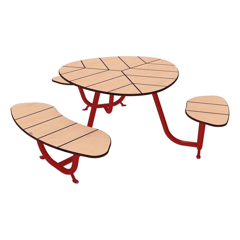 Table de pique-nique Valence RAL3004 - Version PMR - PROCITY - 209476.3004