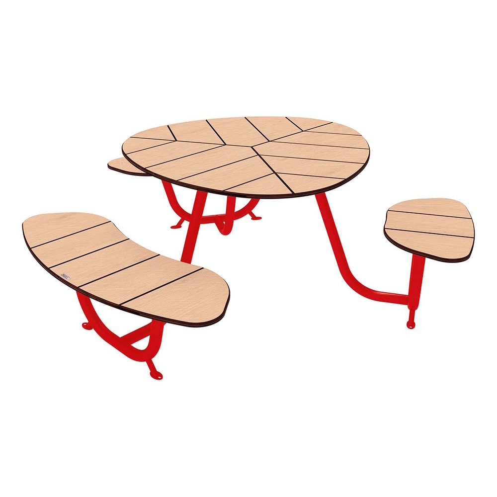 Table de pique-nique Valence RAL3020 - Version PMR - PROCITY - 209476.3020