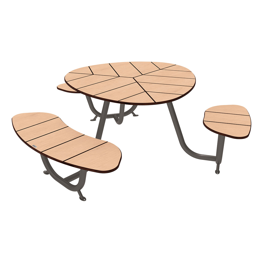 Table de pique-nique Valence Gris PROCITY - 209476.GPRO
