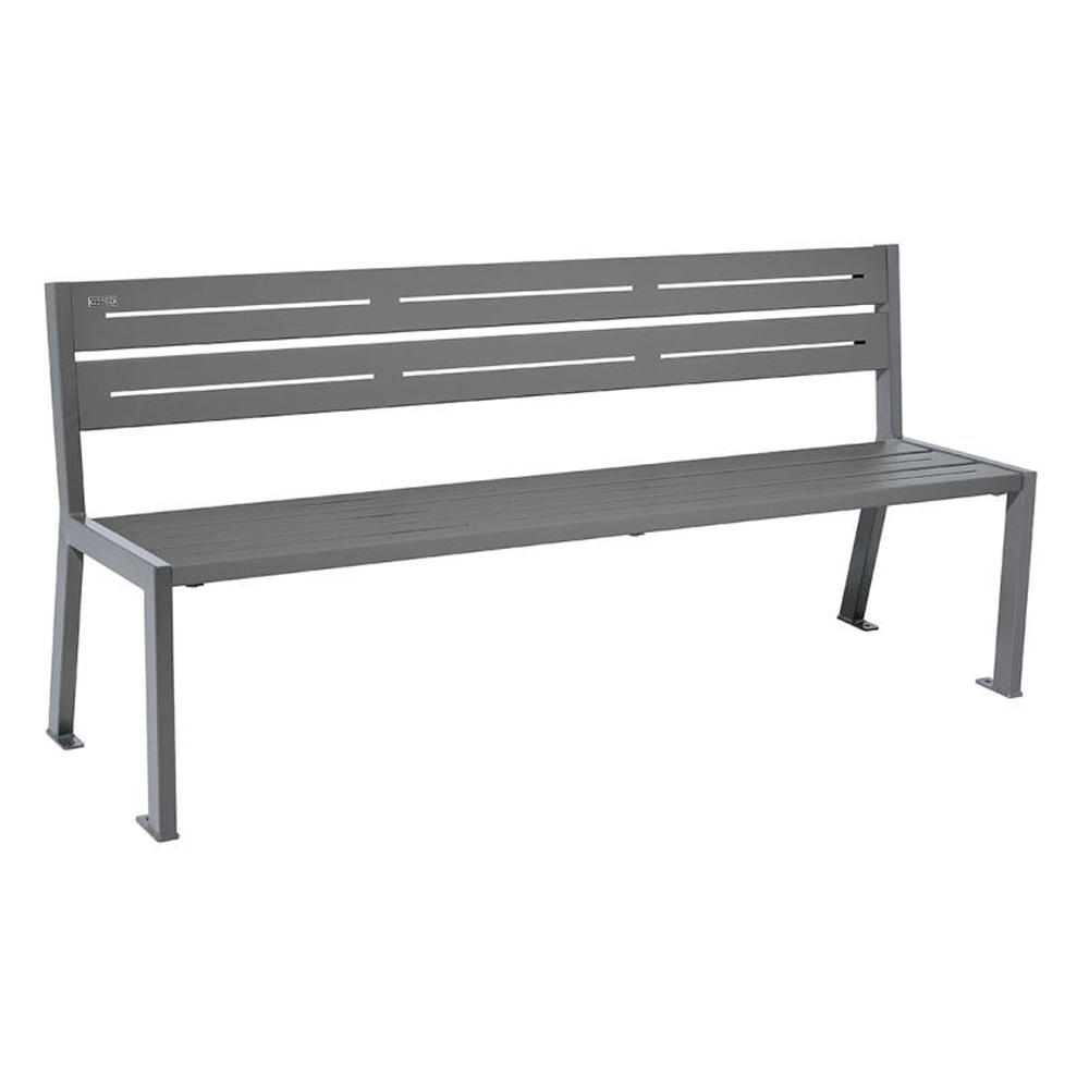 Banc acier Silaos 5 lames Gris PROCITY - 209506.GPRO