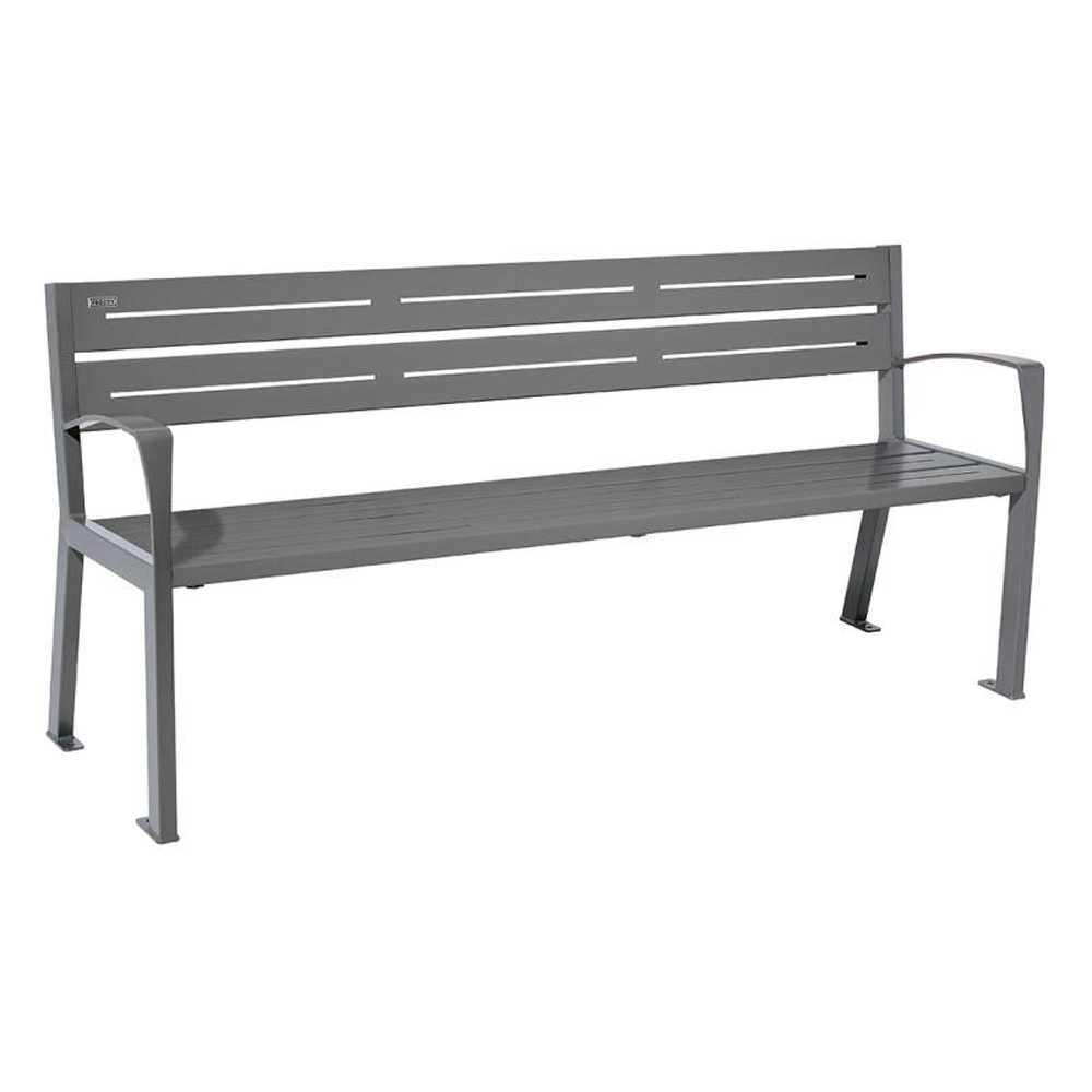 Banc acier Silaos 5 lames Gris PROCITY - 209516.GPRO