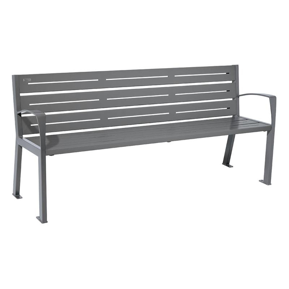 Banc acier Silaos 6 lames Gris PROCITY - 209616.GPRO