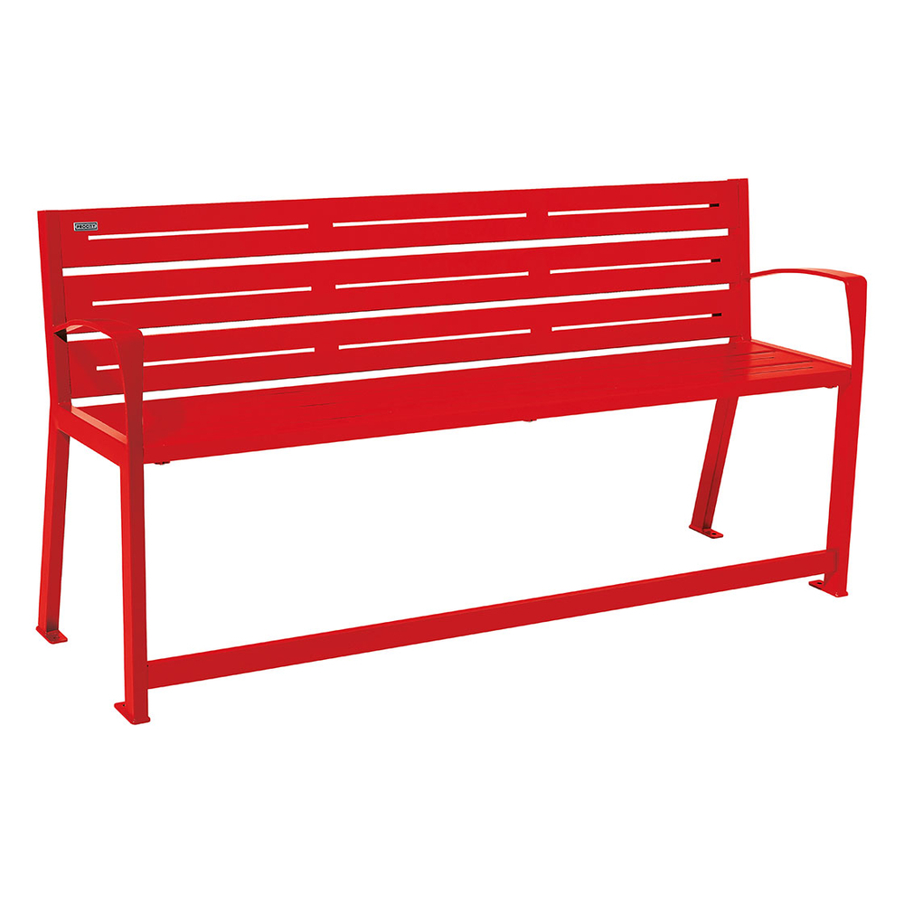Banc acier Silaos spécial sénior RAL3020 - PROCITY - 209626.3020