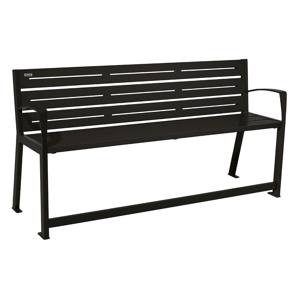 Banc acier Silaos spécial sénior RAL9005 - PROCITY - 209626.9005