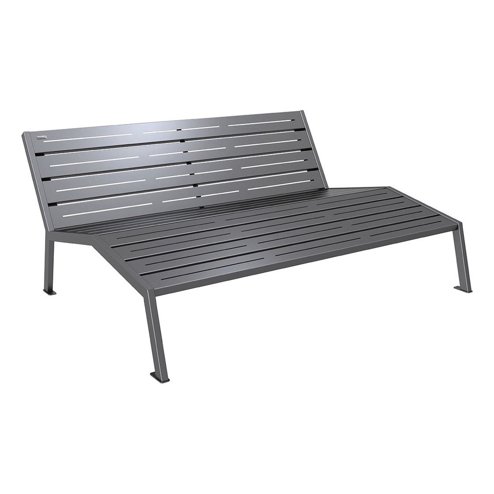 Chaise longue acier Silaos Gris PROCITY - 209662.GPRO