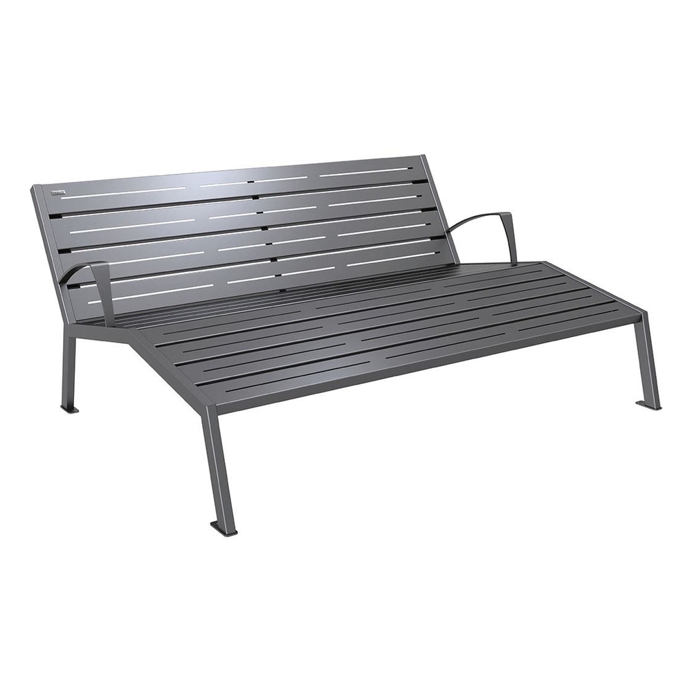 Chaise longue acier Silaos Gris PROCITY - 209663.GPRO