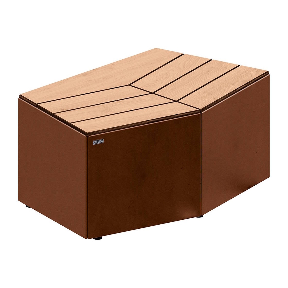 Banquette Le Caire Aspect Corten - PROCITY - 209670.S025