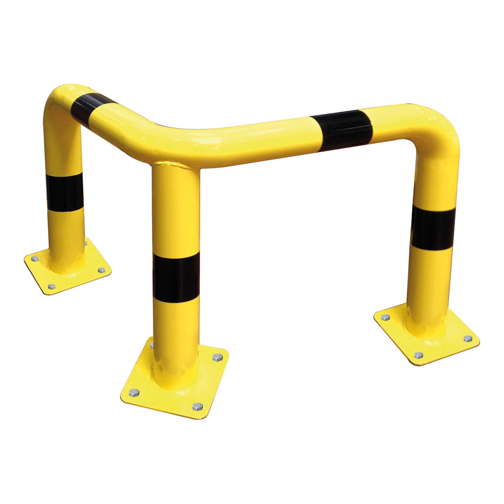 Arceau d'angle à 3 pieds 600 - RAL1021 bandes noires - PROCITY - 213010