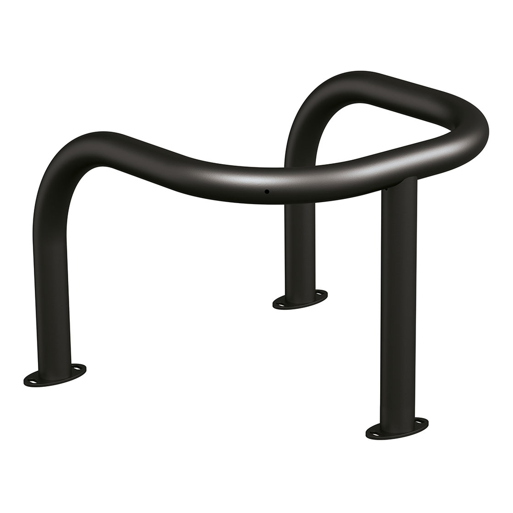 Étrier de protection Ø60mm RAL9005 - Sur platine - PROCITY - 291031.9005