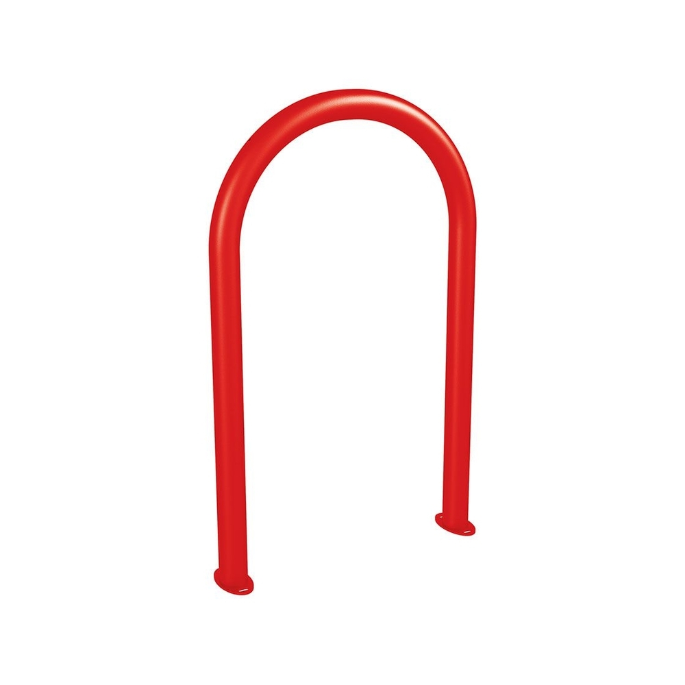 Appui vélos trombone Ø60mm RAL3020 - Standard - Sur platines - PROCITY - 291051.3020