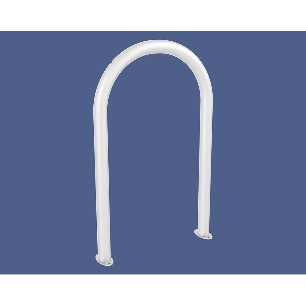 Appui vélos trombone Ø60mm RAL9010 - Standard - Sur platines - PROCITY - 291051.9010